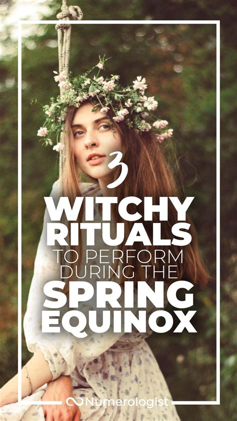 Witch of the spring equinox festival
